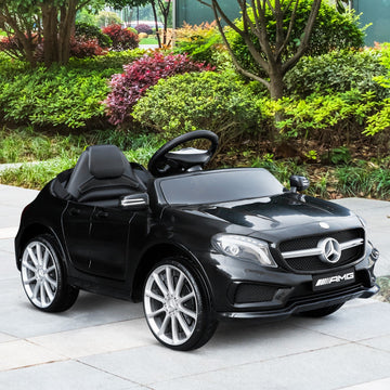 Mercedes Benz GLA Licensed 6V Kids Electric Ride On Car Toy with Remote Control Music Headlight for 3 Years Old Black