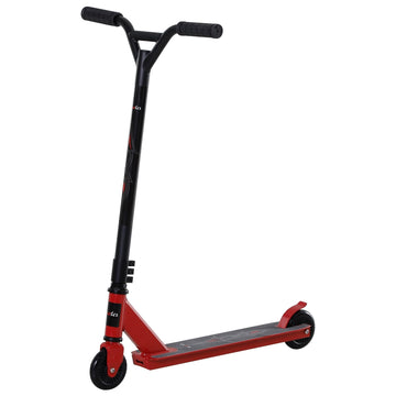 Street Stunt Scooter Intermediate and Beginner Freestyle Tricks Scooters For 14+ Teens Adult w/ Rear φ10cm Wheel & Brake - Red