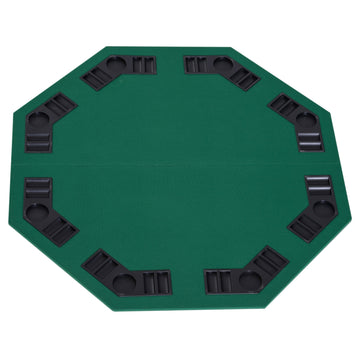 1.2m/48 Inches Foldable Poker Table Top 8 Players Blackjack Tables Chip Trays