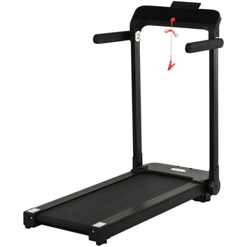 600W Foldable Steel Motorised Treadmill Running Machine w/ LCD Monitor Black