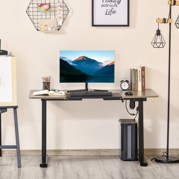 72-116cm Adjustable Electric Standing Desk, with LED Display - Black