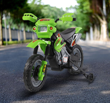 6V Kids Child Electric Motorbike Ride on Motorcycle Scooter Children Toy Gift for 3-6 Years (Green)