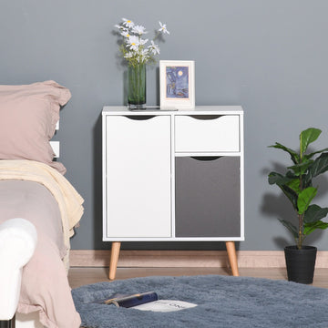 Sideboard Floor Cabinet Storage Cupboard with Drawer for Bedroom, Living Room, Entryway, Grey