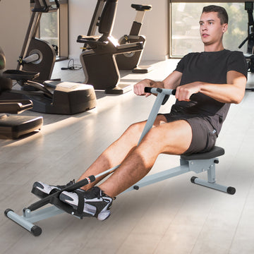 Rowing Machine Cardio Rower Workout Fitness Body Tonner Home Gym Training