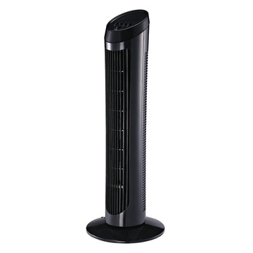 Tower Fan for Bedroom Cooling, 30 Inch Electric 70° Oscillating Fan with 3 Speed Settings, Standing Floor Fan for Home Office Indoor, Black