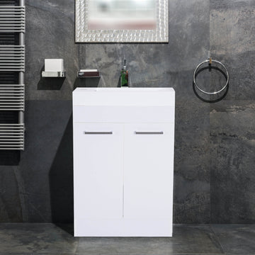 Under Sink Bathroom Vanity Unit Ceramic Basin Sink Cloakroom Storage Cabinet Home Furniture