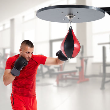 Speedball Platform Punch Bag Frame, Wall Mounted Swivel Bracket MMA Exercise Training Workout w/Ball