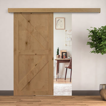 6.5FT/2000mm Modern Sliding Barn Door Closet Hardware Track Kit Aluminium Track System Unit For Single Wooden Door