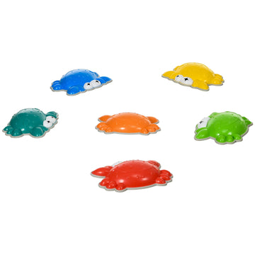 6PCs Kids Stepping Stones w/ TPE Anti-Slip Edge, Crab-Designed Balance River Stones, Obstacle Courses, Stackable