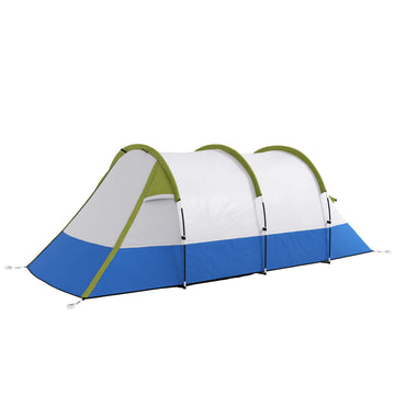 Three Man Two-Room Tent, with Porch and Accessories - Green