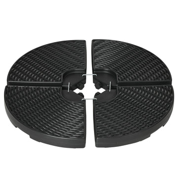 52kg Four-Piece Fillable Cantilever Parasol Weight Set