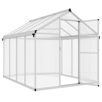 8 x 6ft Aluminium Frame Greenhouse