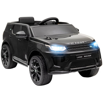 Licensed Land Rover Discovery Sport, 12V Kids Ride on Car w/ Remote Control, Lights, Music, Horn, for 3-6 Years, Black