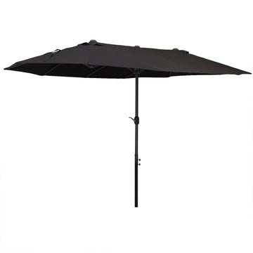 4.6m Canopy Parasol - Black