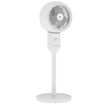 9'' Air Circulator Fan 3 Speed, 70° Oscillation 90° Vertical Tilt, Carry Handle, Pedestal Fan, Pedestal Fan for Living Room, Bedroom, Office, White