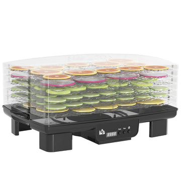 40-70℃ Six-Tray Food Dehydrator - Black