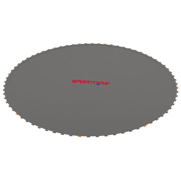SPORTNOW Replacement Trampoline Mat with Spring Pull Tool, 72 V-Hooks, for 12ft Trampoline using 14cm Springs, Black