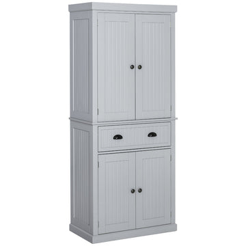Freestanding Multi-Storage Kitchen Cabinet - Grey