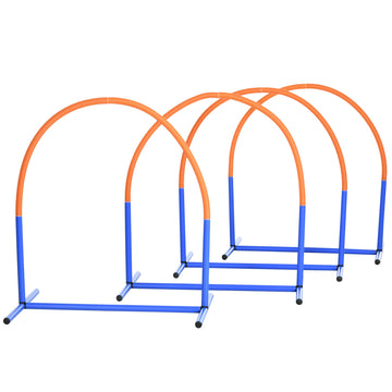 Four-Piece Portable Dog Agility Equipment - Blue