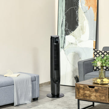 Ice Cooling Tower Fan, Water Conditioner Evaporative Air Cooler Unit with 4 Modes, 3 Speed, Remote Control, Timer, Oscillating for Home Bedroom, Black
