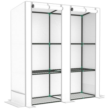 Three-Tier Mini Greenhouse - White