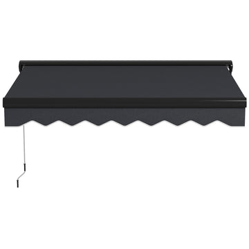2 x 2.5m Electric Awning, with LED Light Strips - Grey