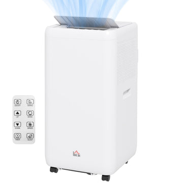 12000 BTU Mobile Air Conditioner for Room up to 28m², with Dehumidifier, Auto & Sleep Mode, 24H Timer, Wheels