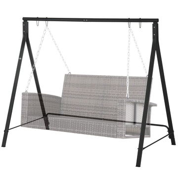 Steel Frame Multi-Swing Seat Frame - Black