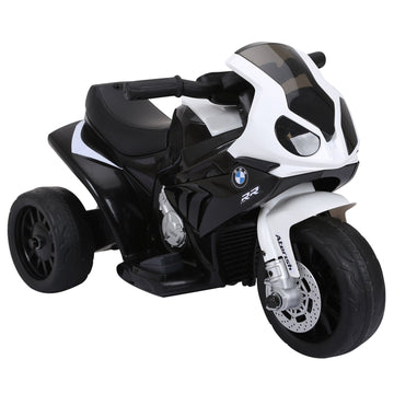 Electric Kids Ride on BMW Motorbike W/Headlights and Music, 6 V-Black