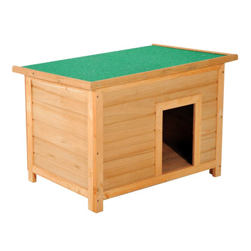 Wooden Dog Kennel Elevated Dog Pet House w/ Open Top 82W x 58D x 58H cm