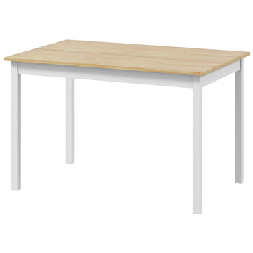 Four-Seater Farmhouse-Style Wooden Table