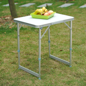 Patio Foldable Picnic Table-Silver
