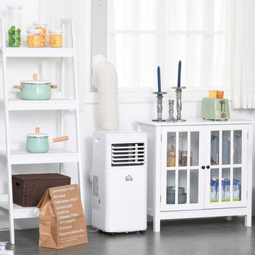 9000 BTU Portable Air Conditioner for Cooling Dehumidifier Fan, Air Conditioning Unit for Room up to 18m², with Remote, 24H Timer, Window Mount Kit, R290, A Energy Efficiency