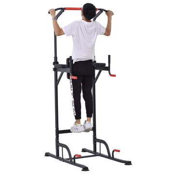 Power Tower Station with Dip Stand, Pull Up Bar Home Office Gym Training Workout Equipment