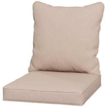 Seat and Back Padded Cushion Set - Beige