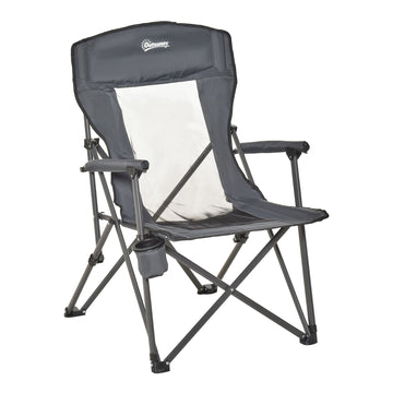 Folding Camp Chair Portable Chair w/ Cup Holder Holds up to 136kg Perfect for Camping, Festivals, Garden, Caravan Trips, Fishing, Beach and BBQs