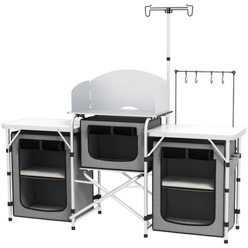 Multi-Storage Portable Camping Kitchen, with Carry Bag