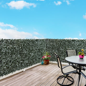 1-Piece Artificial Leaf Hedge Screen Privacy Fence Panel for Garden Outdoor Indoor Decor, Dark Green, 3M x 1.5M
