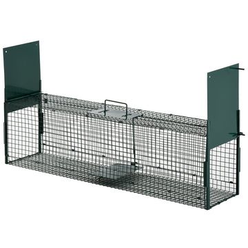 Two-Door Live Trap for Small Animals, Animal Trap for Rat, Mice - Dark Green
