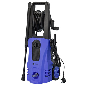 1800W High Pressure Washer, 150 Bar Pressure, 510 L/h Flow, High-Performance Portable Power Jet Wash Cleaner Blue