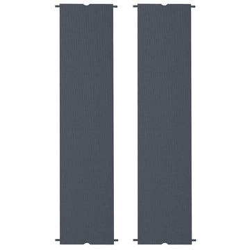2 Pcs UV Protection Pergola Replacement Canopy, Pergola Shade Cover, Easy to Install, for 3 x 3(m) Pergola, Dark Grey