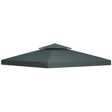 Gazebo Roof Replacement, for 3 x 3(m) Frames - Grey