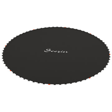 SPORTNOW Trampoline Replacement Mat with Spring Pull Tool, 54 V-Hooks, for 10ft Trampoline using 14cm Springs, Black