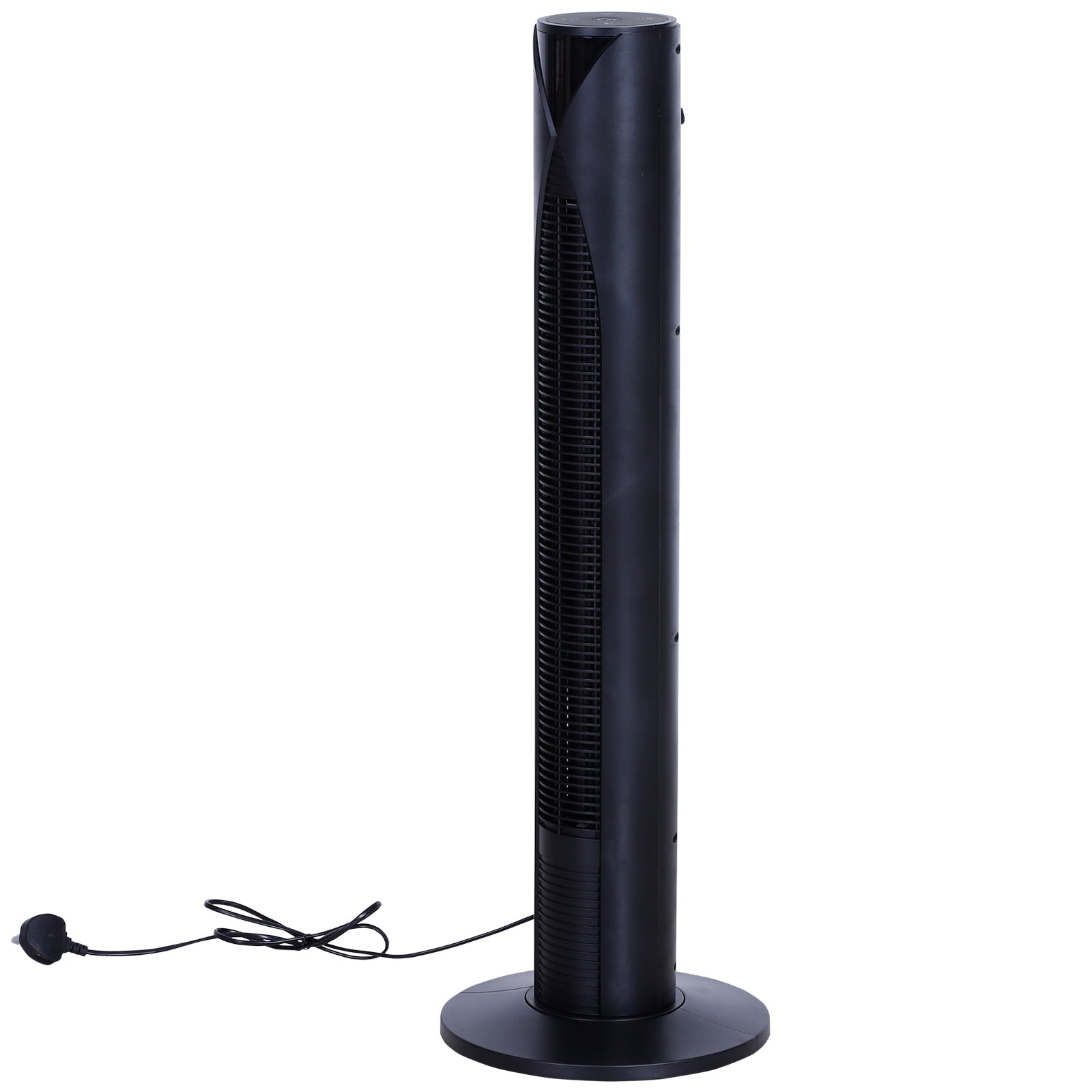 38" Oscillating Tower Fan with Remote Control, 3 Speed 4 Modes, LCD panel, 12-Hour Timer, Slim Cooling Fan for Home Bedroom Office, Black