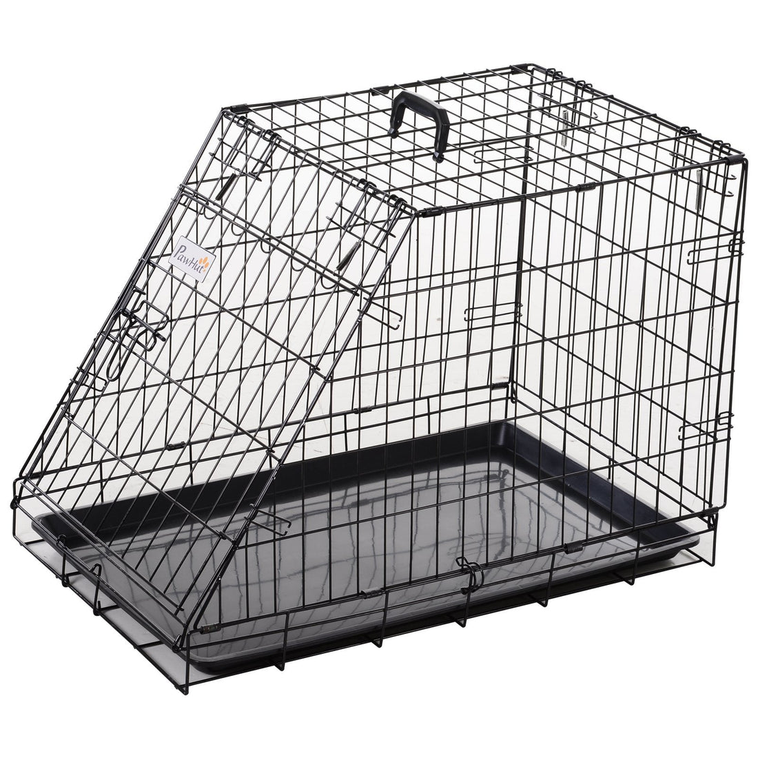 Trapeze Collapsible Dog Pet Travel Box Cage Removable Tray 77 x 47 x 55cm