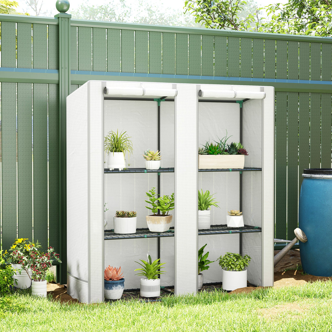 Three-Tier Mini Greenhouse - White