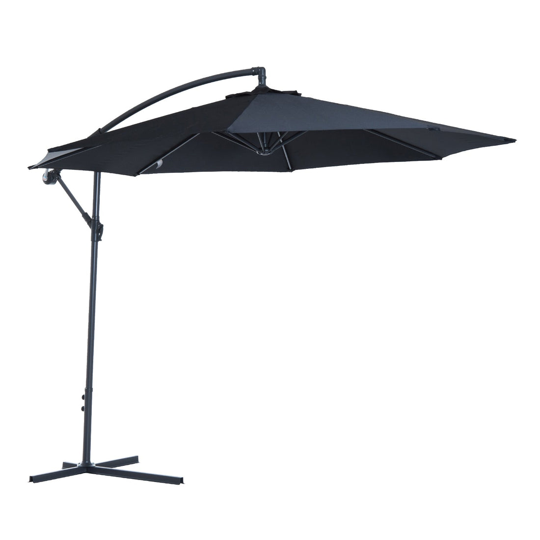 3 m Banana Parasol-Black