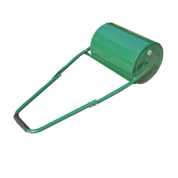 30 L Heavy Duty Water Or Sand Filled Φ30cm Garden Steel Lawn Roller Drum - Dark Green