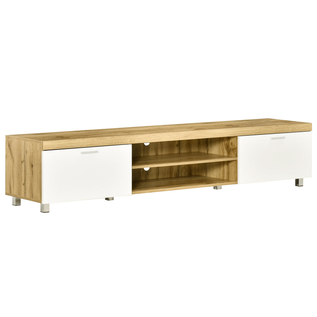 Modern TV unit Cabinet Entertainment Centre for TVs up to 90" w/ Cabinet Shelf for Living room Bedroom