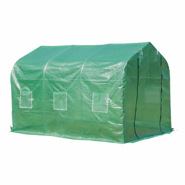 Polytunnel Greenhouse with Windows and Door, Walk in Greenhouse for Garden, Backyard (3 x 2 M)